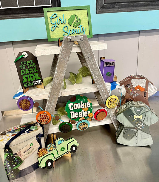 3D Tiered Tray Decor - Girl Scouts