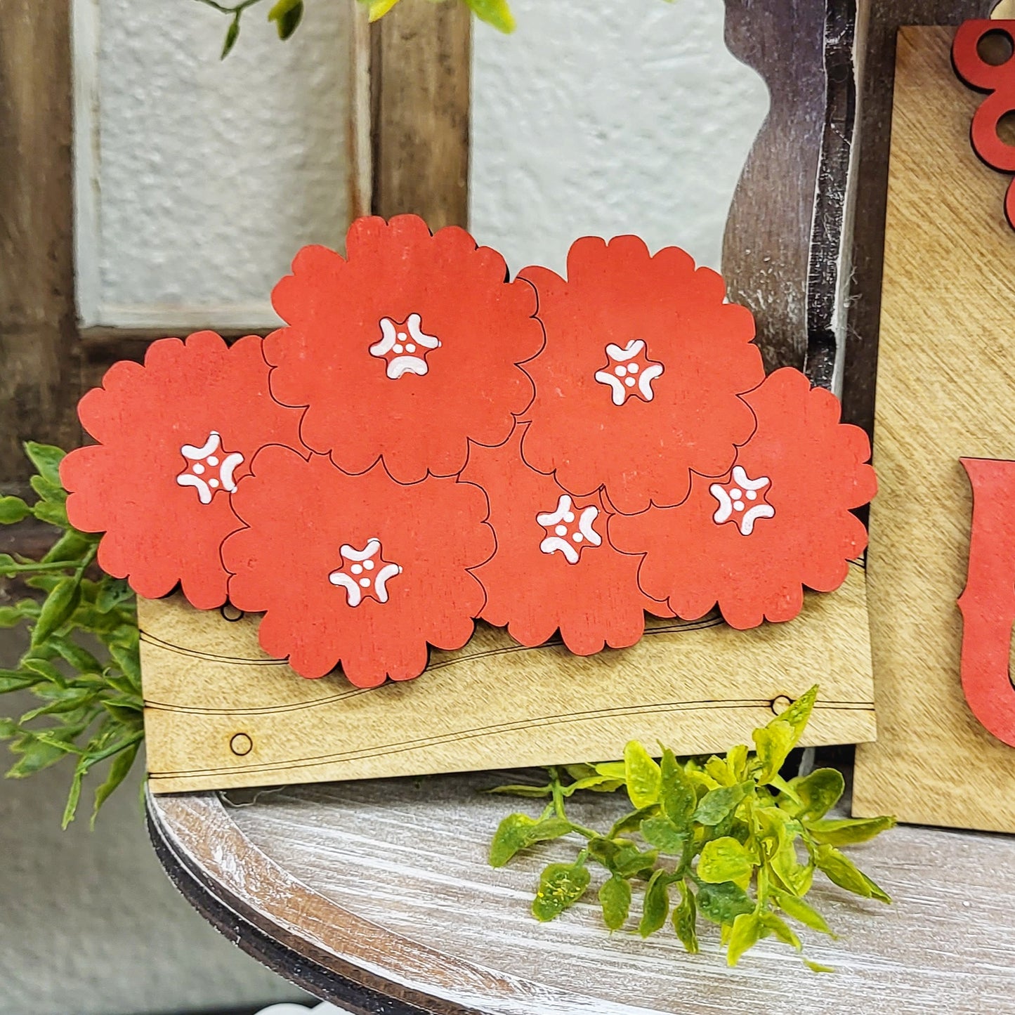 3D Tiered Tray Decor - Patriotic Bike Tray