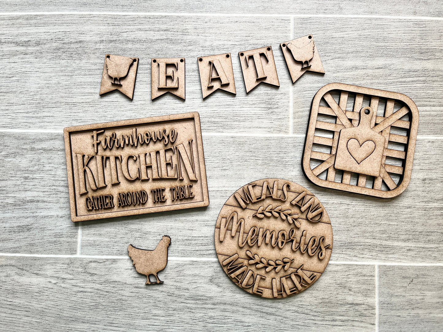 3D Tiered Tray Decor - Farmhouse Kitchen