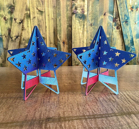 3D Decorative Standing Stars
