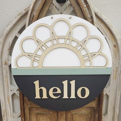 3D Door hanger Boho Hello