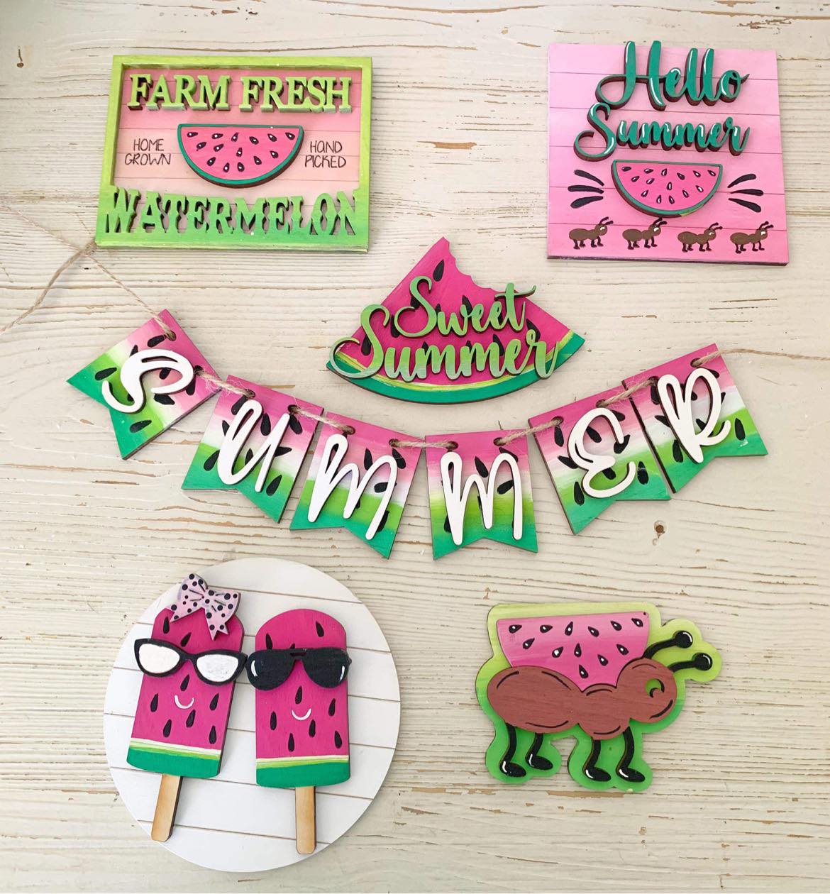 3D Tiered Tray Decor - Watermelon Sweet Summertime