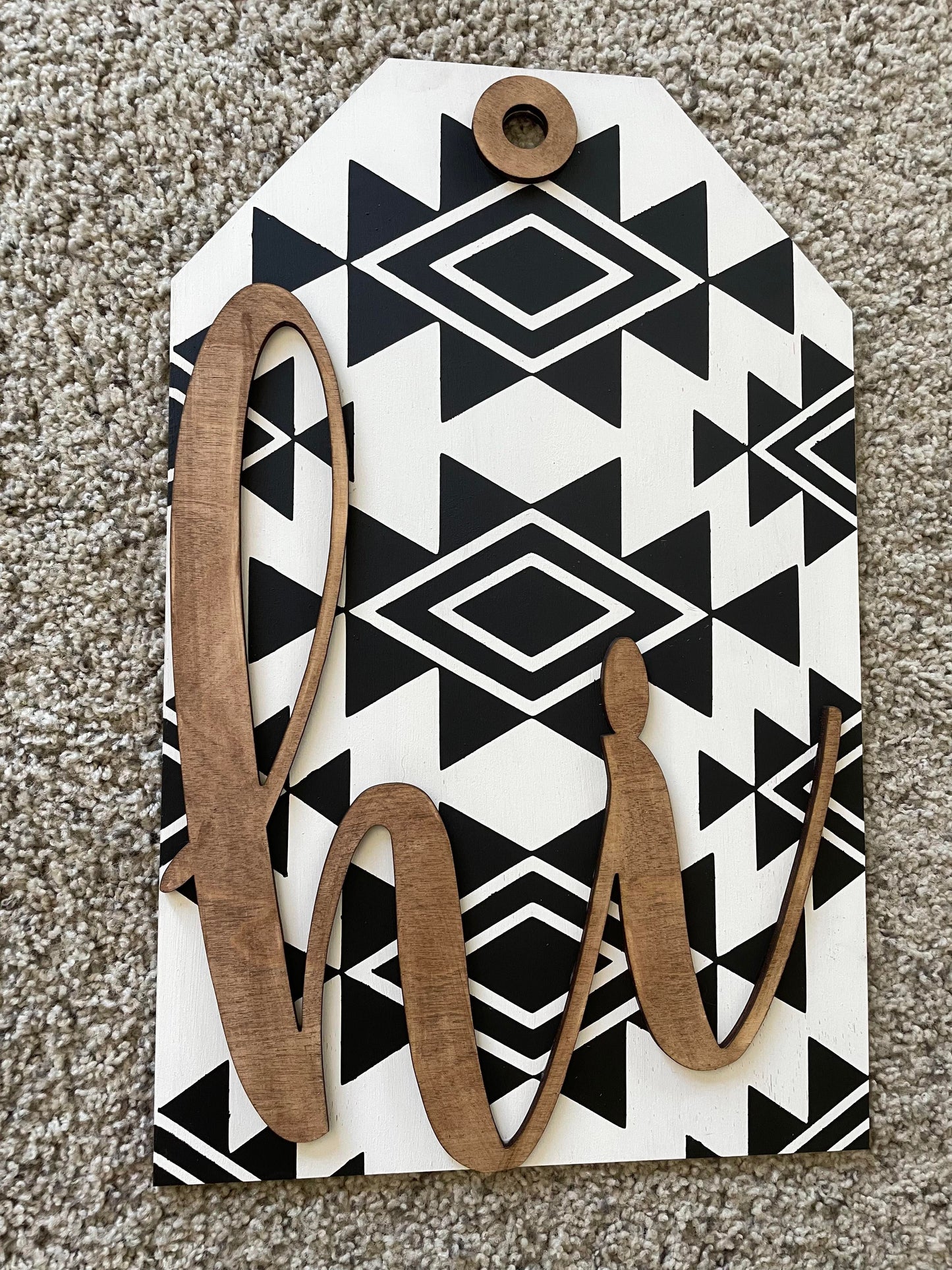 3D Door hanger - Aztec Hi