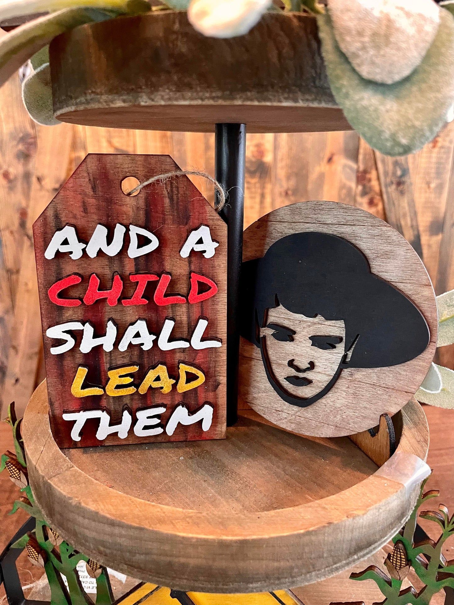 3D Tiered Tray Decor - Corn Children