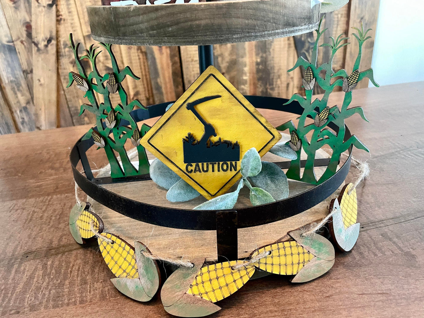 3D Tiered Tray Decor - Corn Children