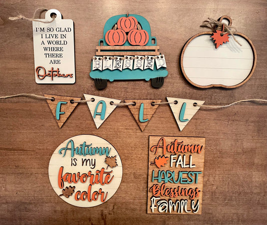 3D Tiered Tray Decor - Autumn Blessing