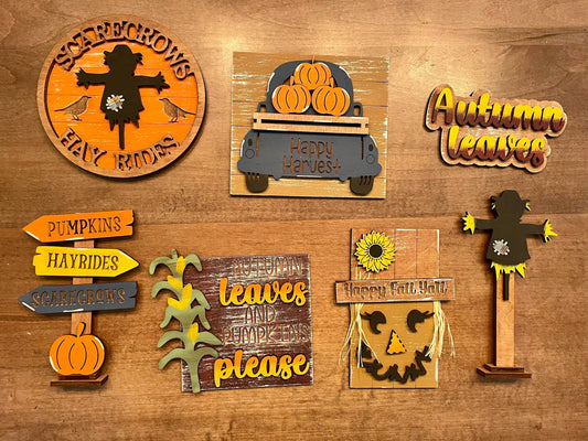 3D Tiered Tray Decor - Happy Harvest Scarecrow