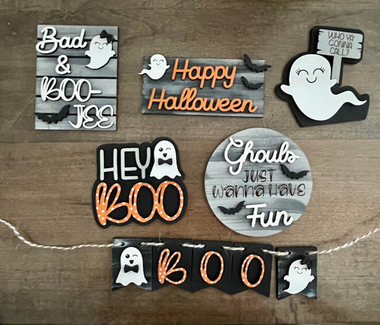 3D Tiered Tray Decor - Hey Boo