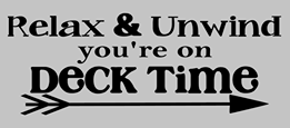 Relax and unwind you're on deck time