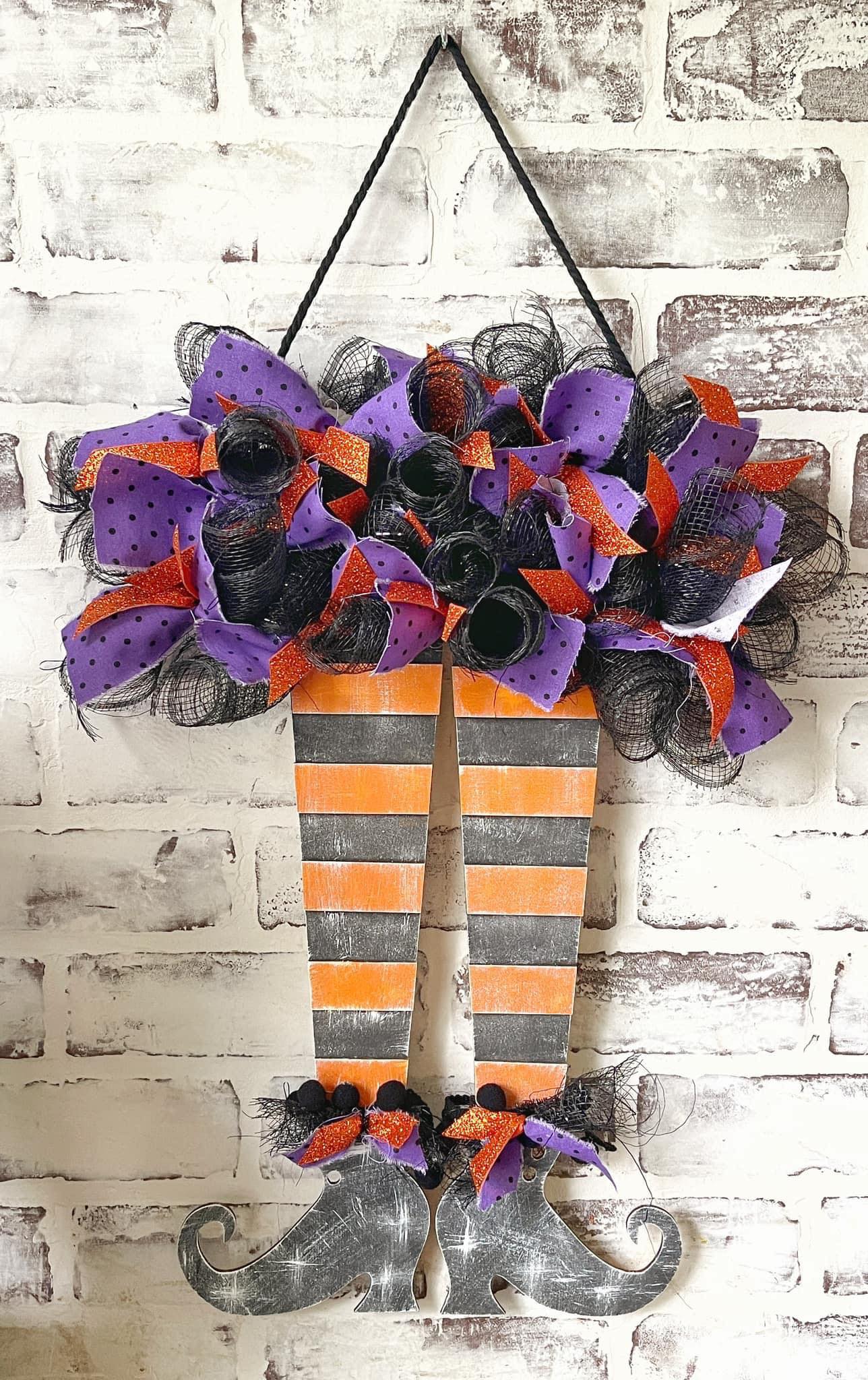 3D Witch Legs Hanger