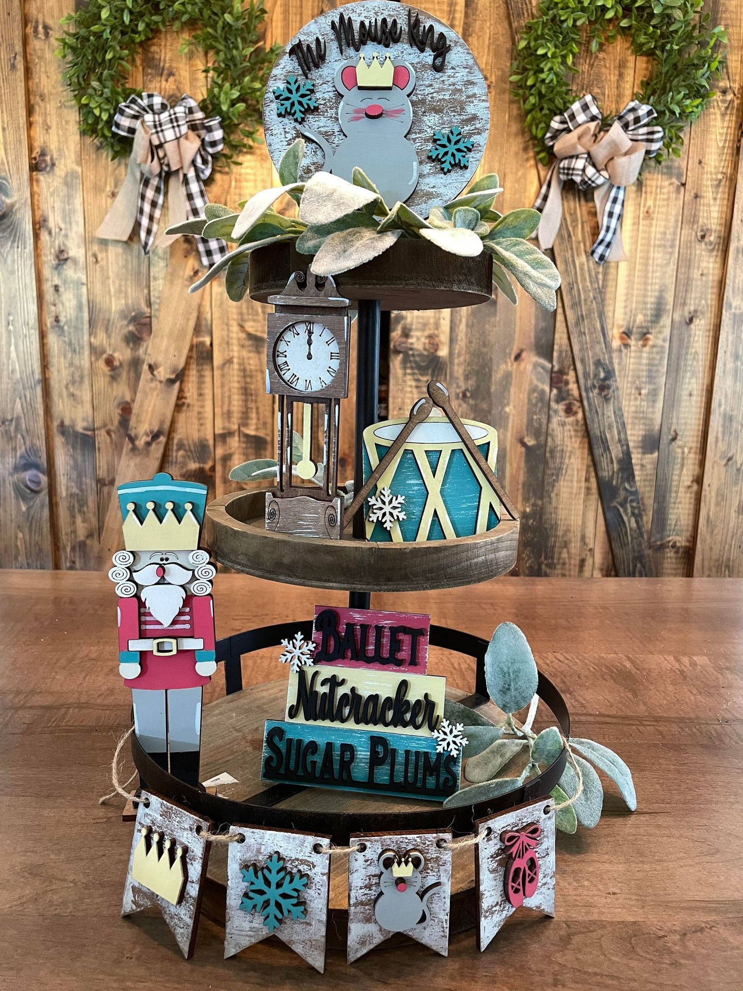 3D Tiered Tray Decor - Nutcracker (New Version)