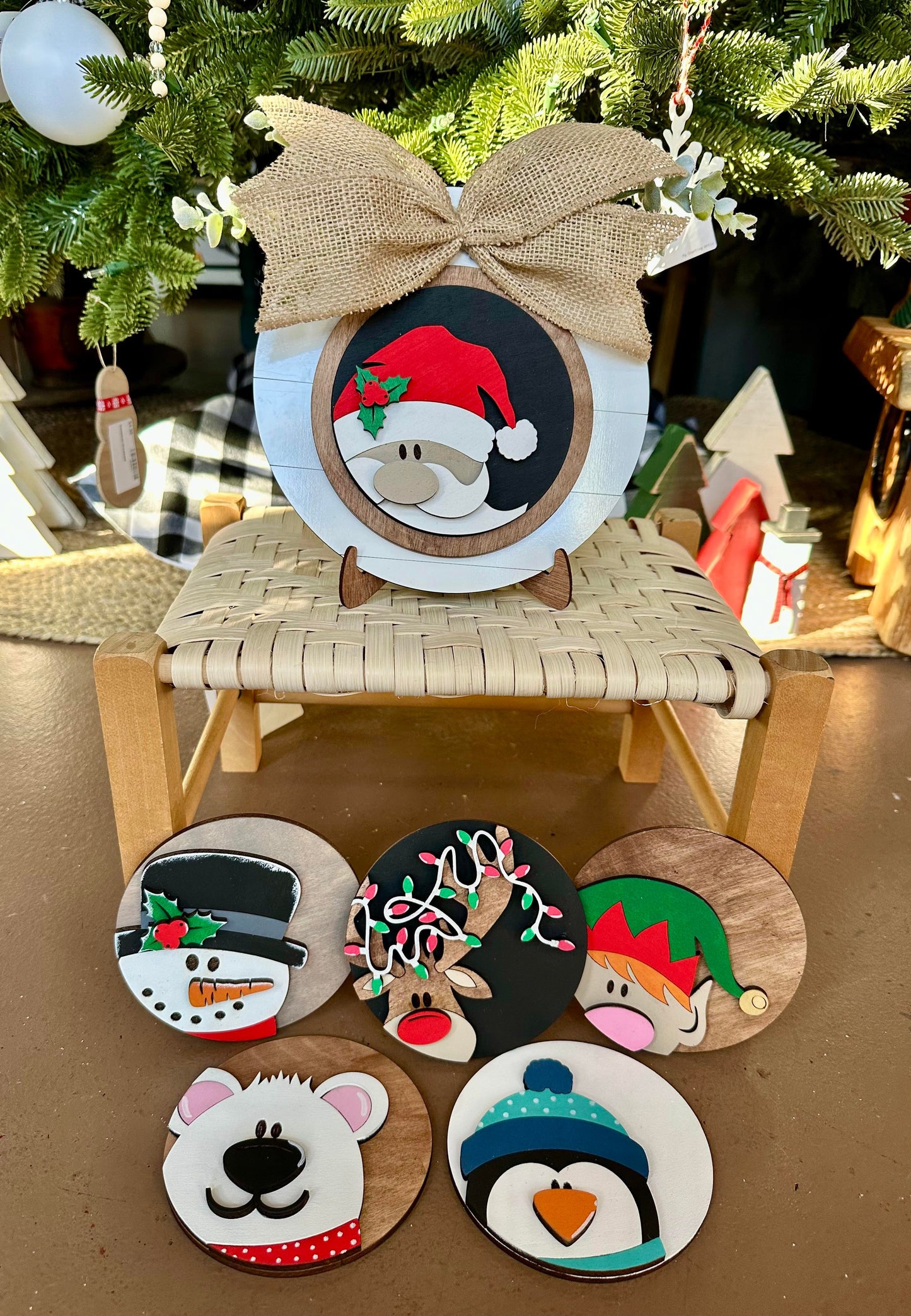 3D Interchangeable Round INSERTS - Winter and Christmas