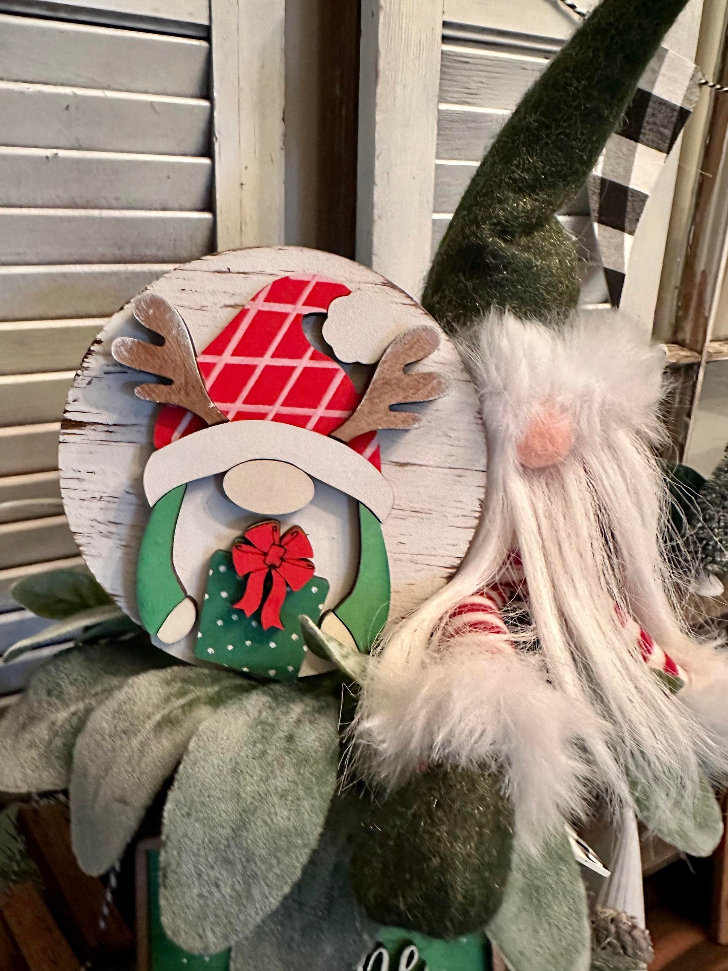 3D Tiered Tray Decor - Gnome for the Holidays