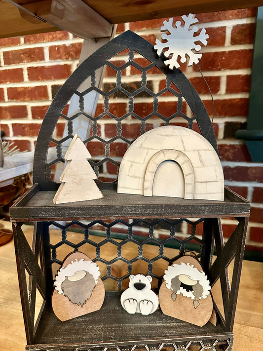 3D Tiered Tray Decor - Eskimo
