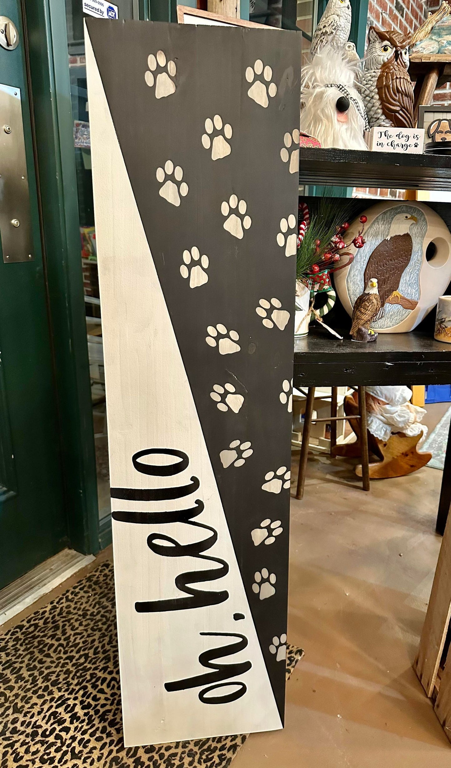 Oh Hello with Paw Prints Split