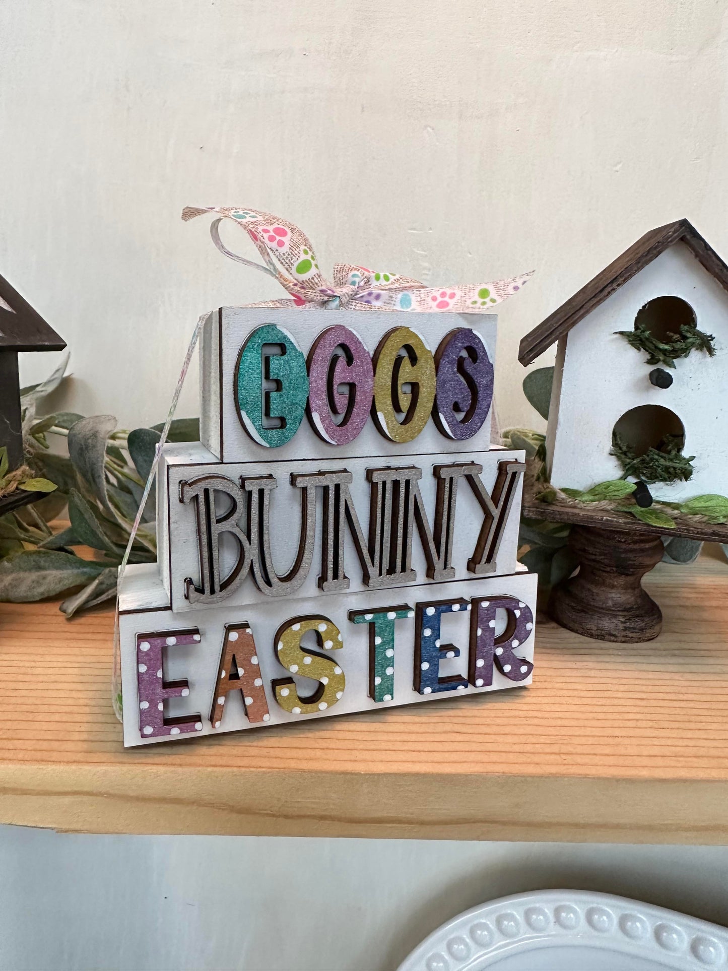 3D Boxy Book Stack - Easter