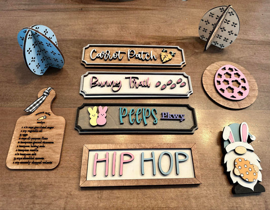 3D Tiered Tray Decor - Easter decor and Signs