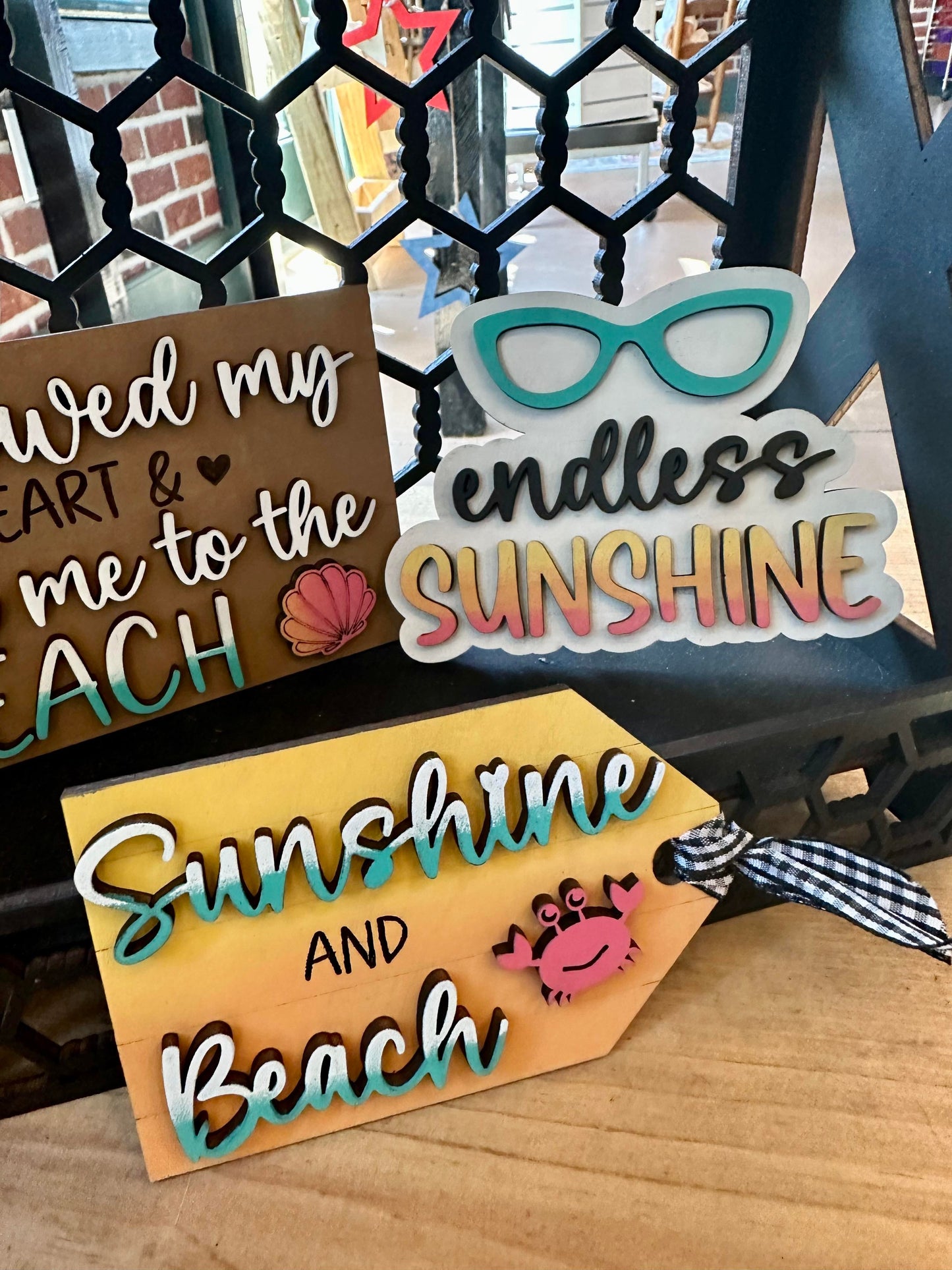 3D Tiered Tray Decor - Sunshine and Beach