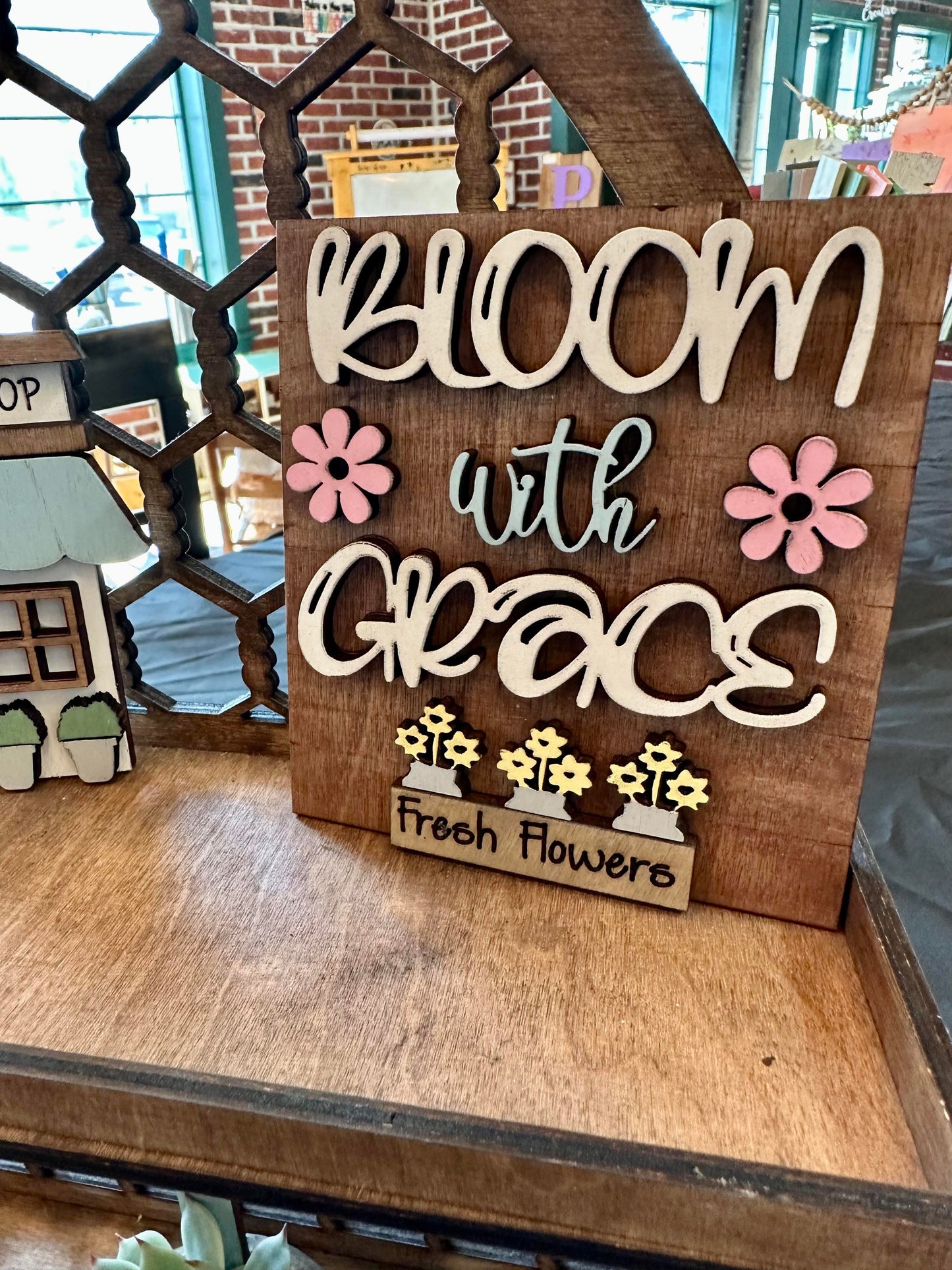 3D Tiered Tray Decor - Flower shop