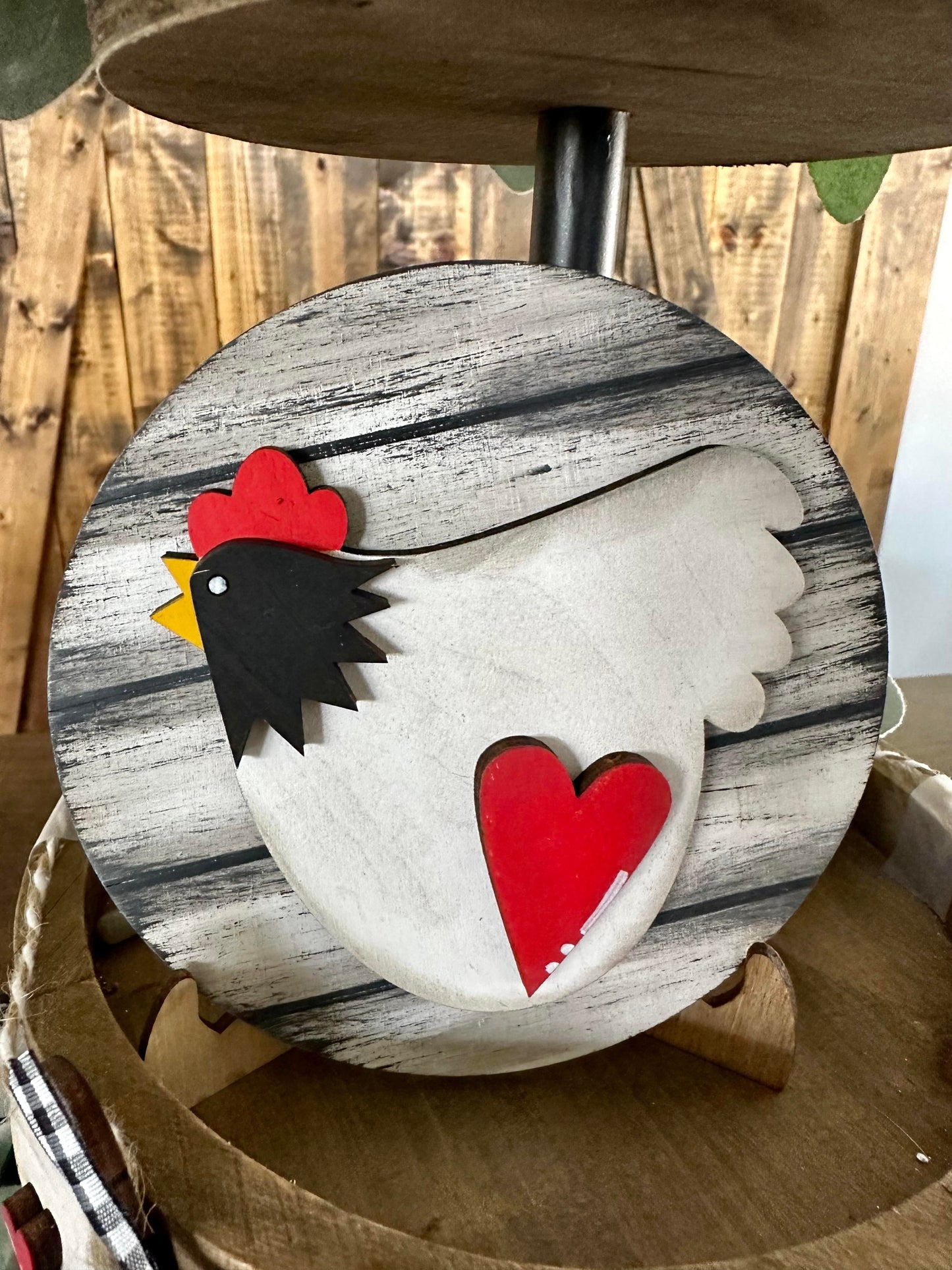 3D Tiered Tray Decor - The Hen House