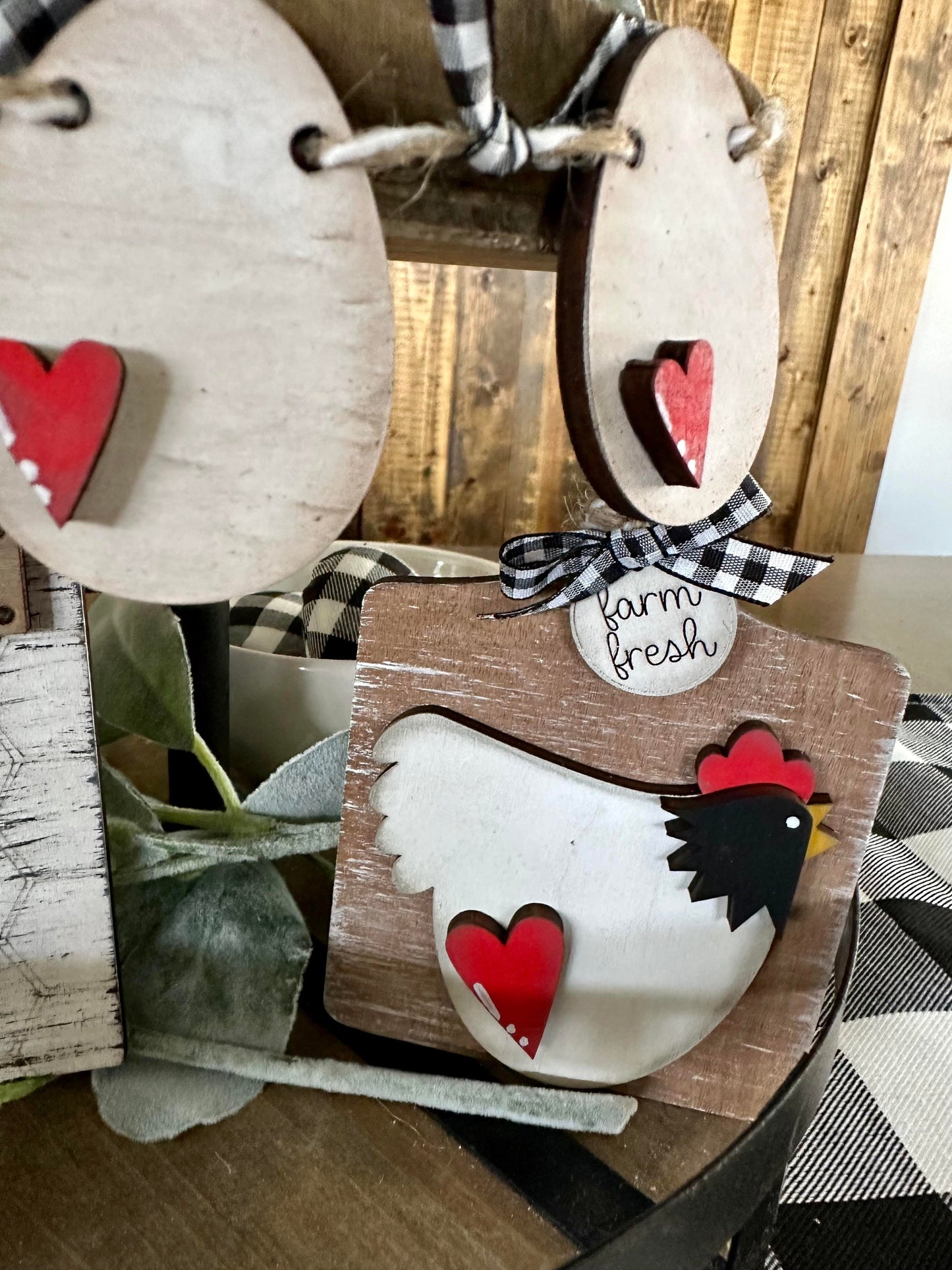 3D Tiered Tray Decor - The Hen House