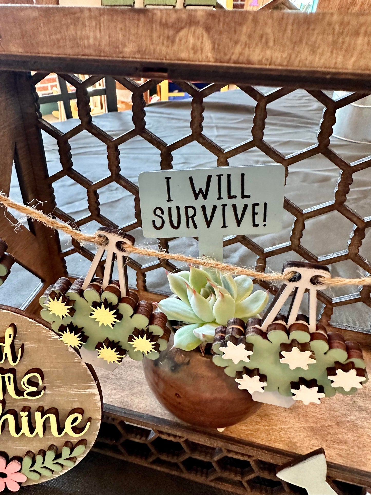 3D Tiered Tray Decor - Flower shop