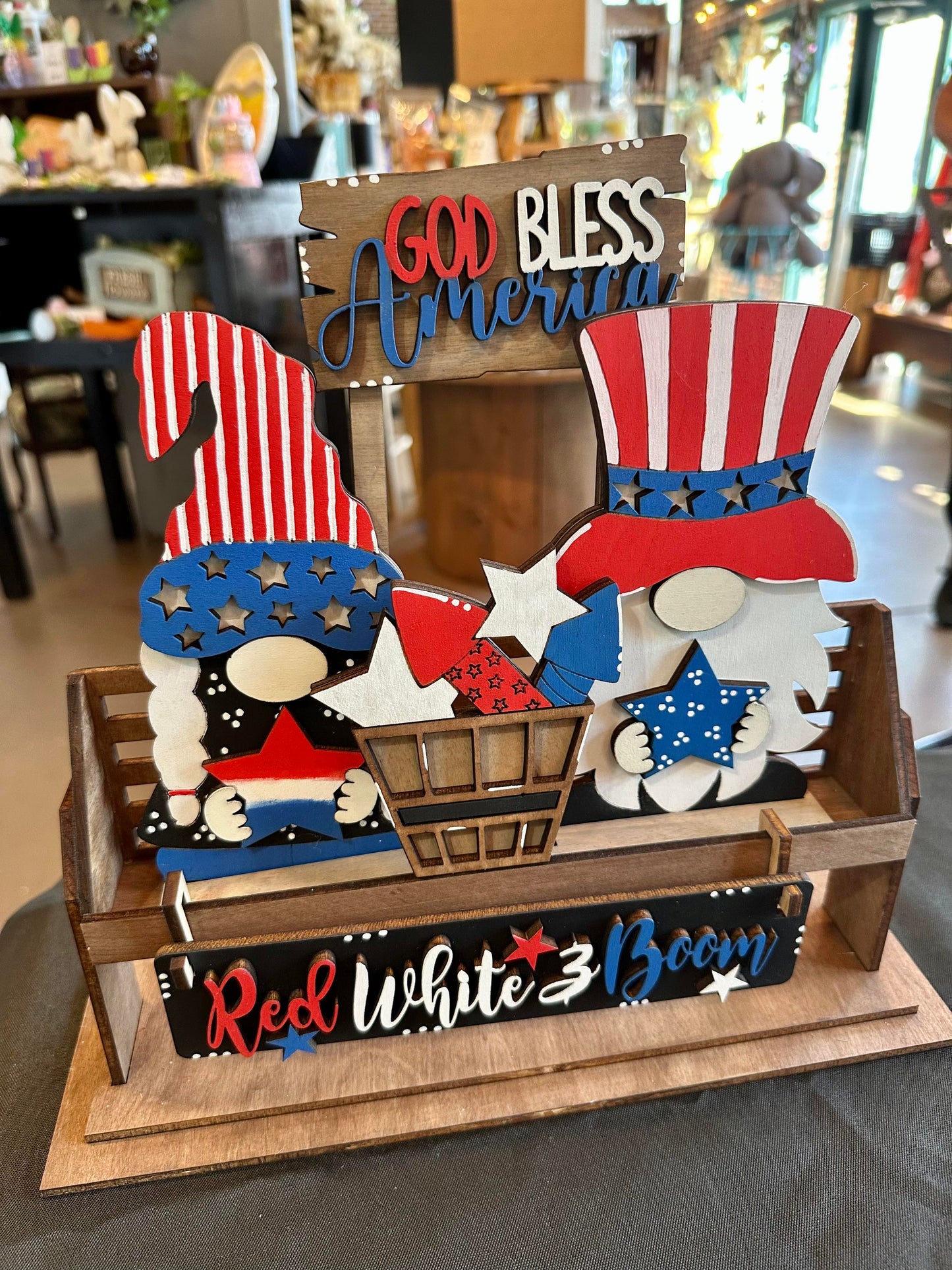 3d Interchangeable Wagon INSERTS - Summer and Patriotic