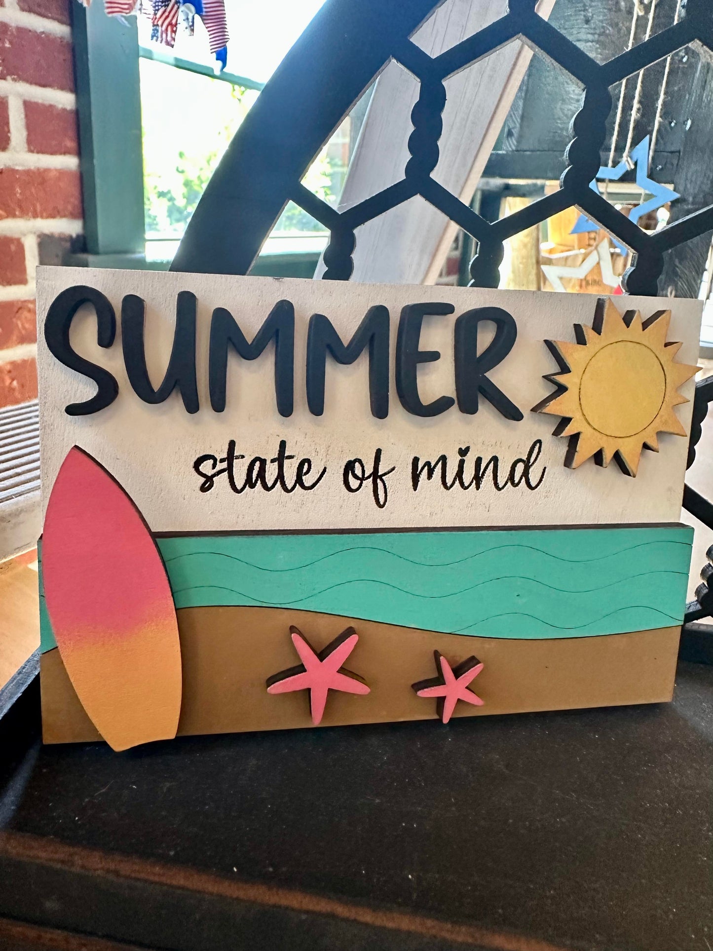 3D Tiered Tray Decor - Sunshine and Beach