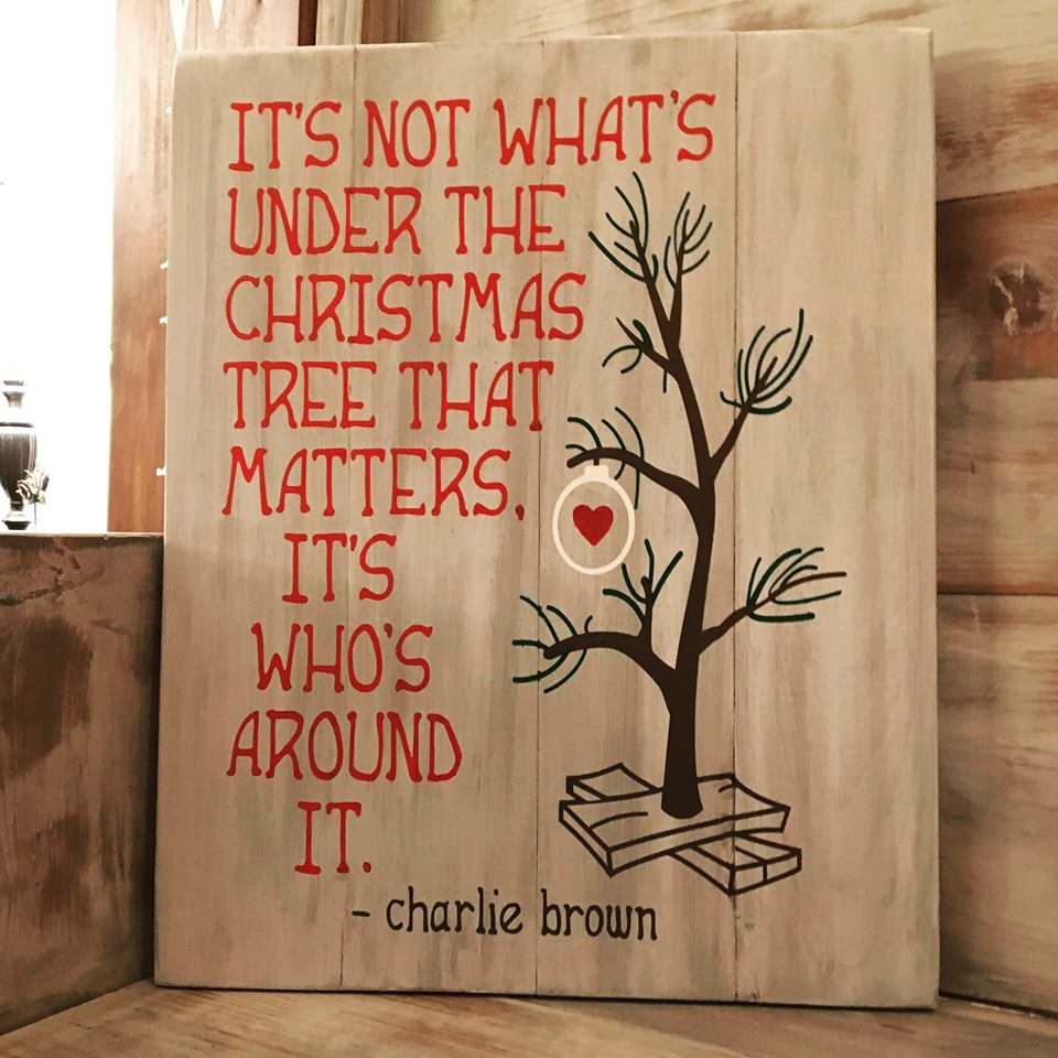 It's not whats under the Christmas tree that matters Its who's around it