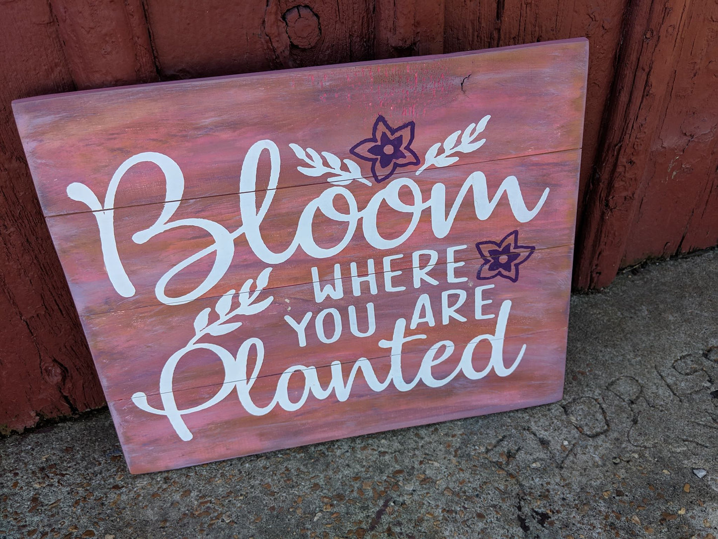 Bloom where you are planted