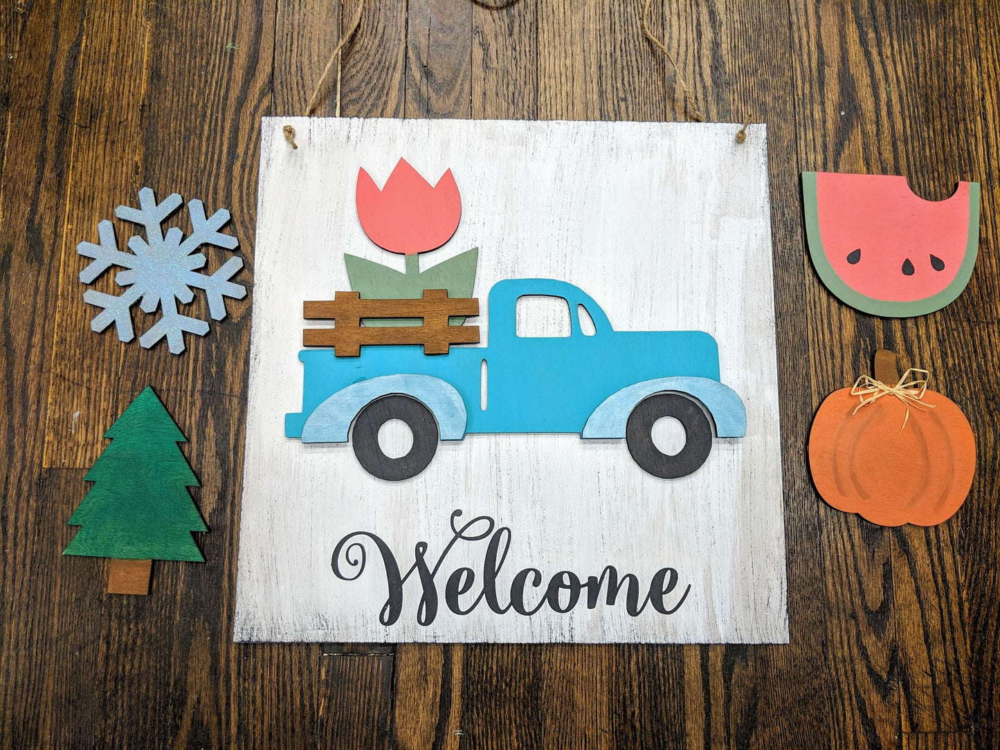 3D Seasonal interchangeable Truck Door Hanger