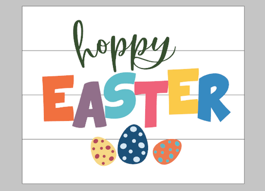 Happy Easter with Eggs