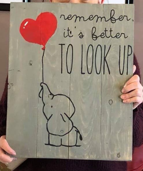 Remember its better to look up