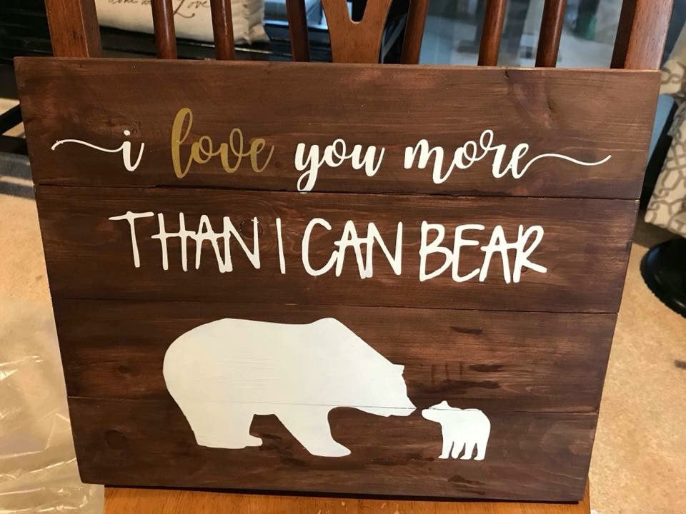 I love you  more than I can bear