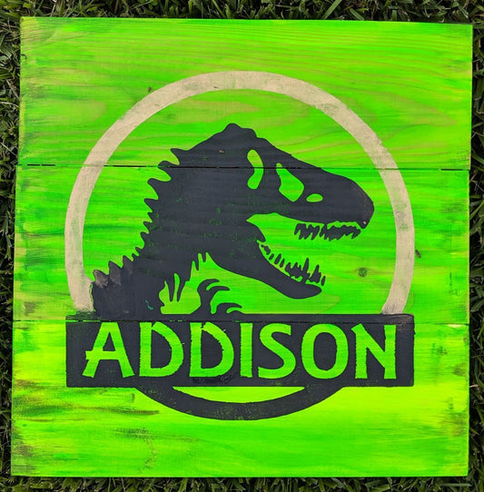 Jurassic Dinosaur with name