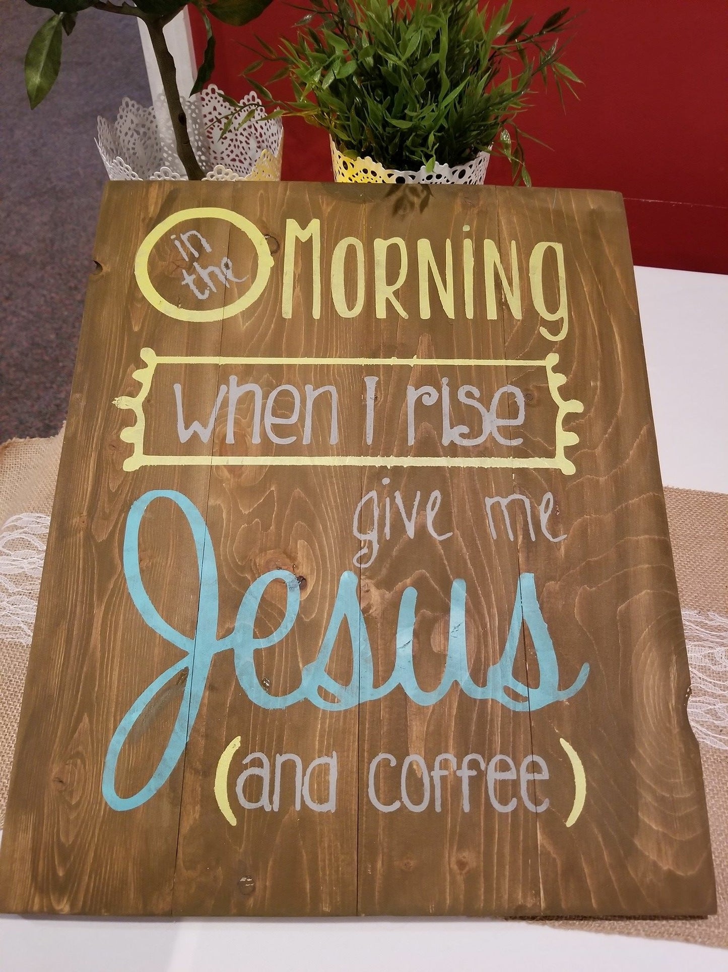 In the morning when i rise give me Jesus