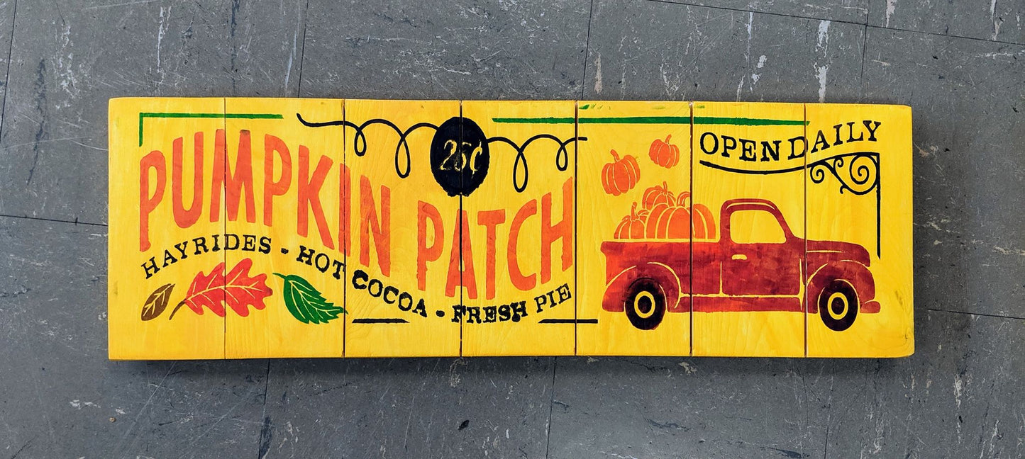 Pumpkin Patch Hayrides Hot Cocoa Fresh pie