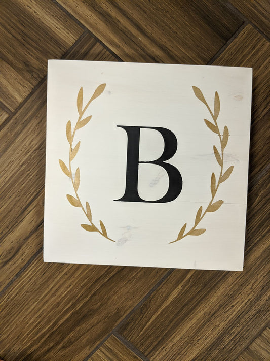 laurel with Letter