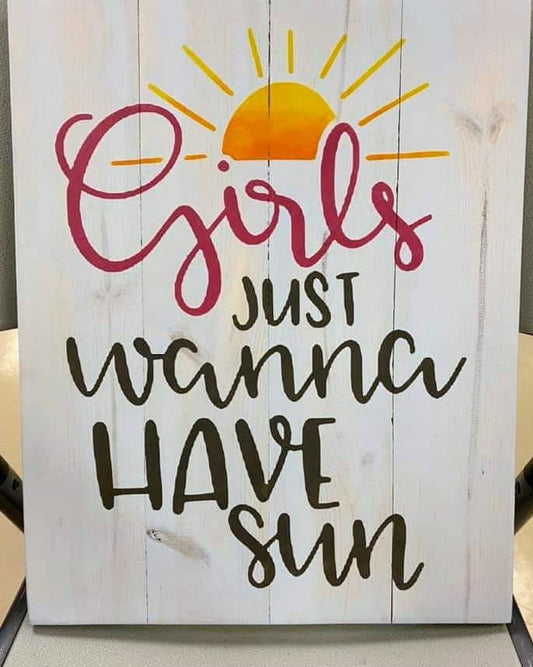 Girls just wanna have sun