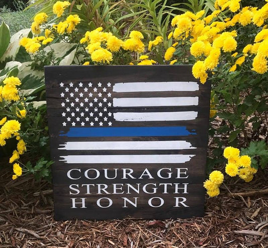 Courage Strength and Honor Flag