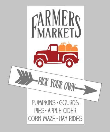 Country roads and Farmers Market Reversible