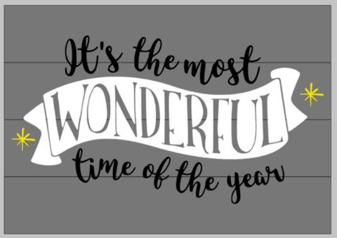 Its the most wonderful time of the year with banner
