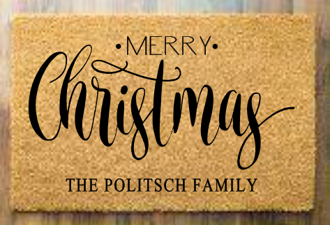 Merry Christmas with family name
