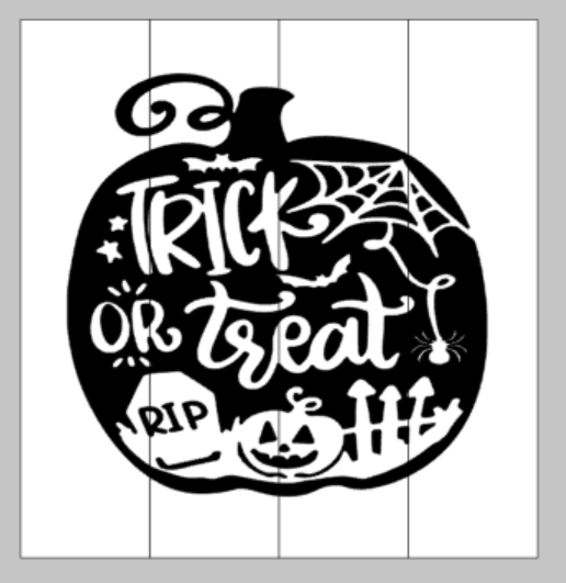 Trick or treat halloween scene