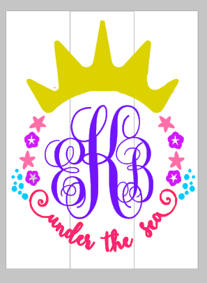 Under the sea monogram