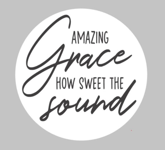 Door hanger - Amazing Grace how sweet the sound