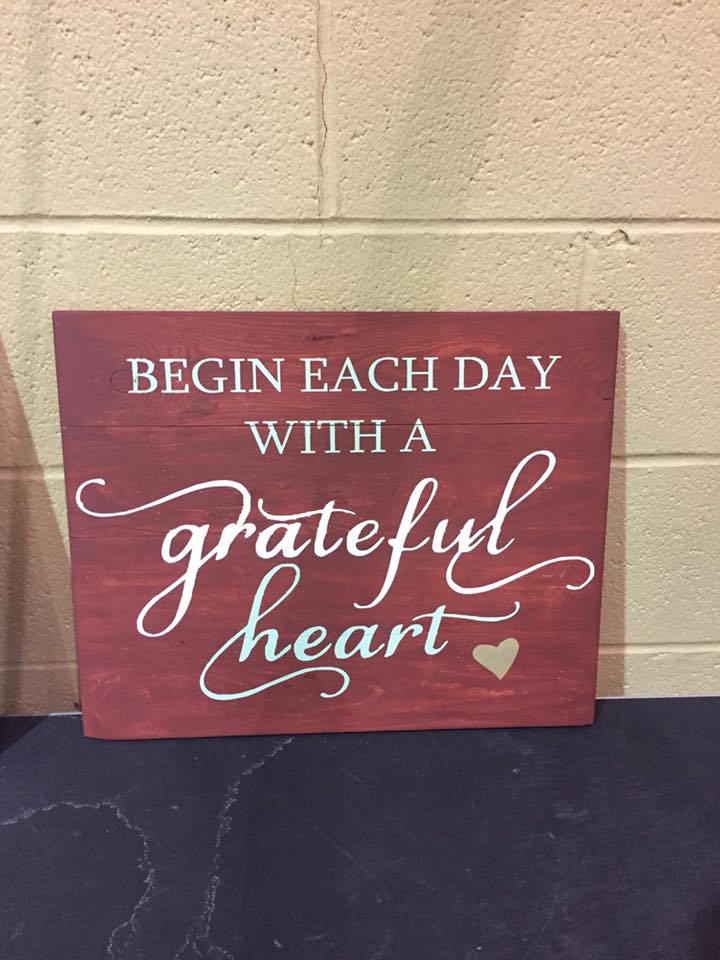 Begin each day with a grateful heart