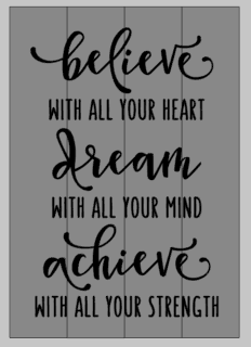 Believe with all your heart