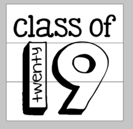 Class of (graduation year) hollow