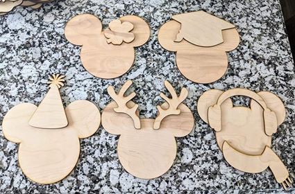 3d Seasonal Interchangeable MOUSE Pieces